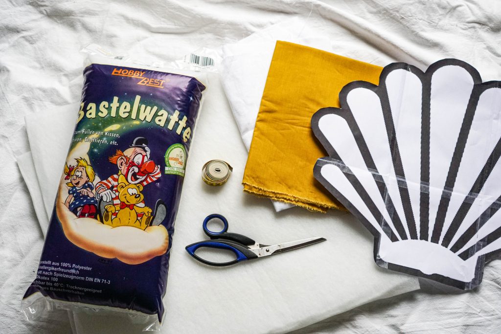 Muschelkissen nähen Zubehör